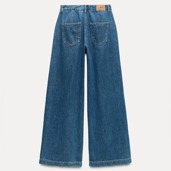 NWT ZARA MID-RISE Z1975 WIDE LEG JEANS 28 (US 6) - Picture 2 of 6